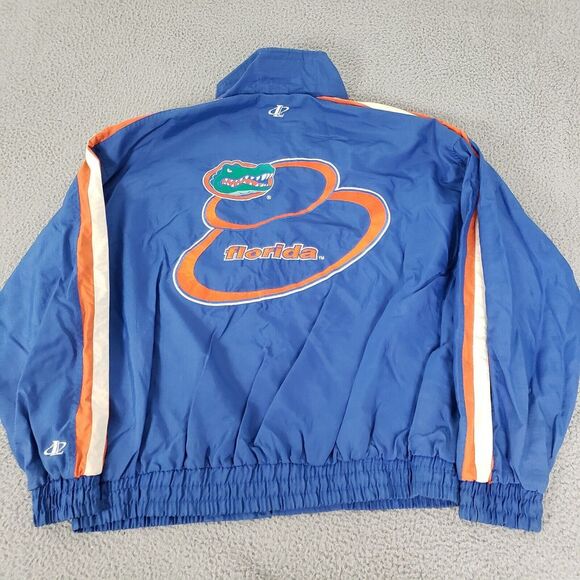 VINTAGE Florida Gators Jacket Mens 2XL Blue Logo Athletic Football XXL Nylon - Picture 10 of 12
